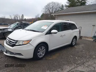 2016 Honda Odyssey EX-L z VIN 5FNRL5H63GB090003, wystawiony jako IAAI lot #40966761 z przebiegiem 67 971 mil mil oraz . Historia ofert i sprzedaży dostępna na DreamBid. Obrazek 2.