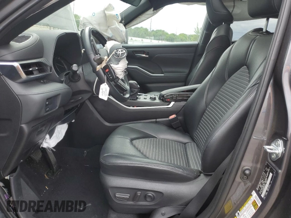 2021 Toyota Highlander XSE with VIN 5TDJZRBH0MS104704, listed as a Copart auction lot 59743145 with Not provided miles and Salvage title. Bid and sale history available at DreamBid. Image 7.