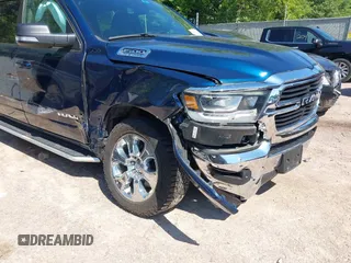 2021 Ram 1500 Big Horn with VIN 1C6SRFFT9MN665028, listed as a IAAI auction lot 42638933 with 71,929 mi miles and . Bid and sale history available at DreamBid. Image 6.