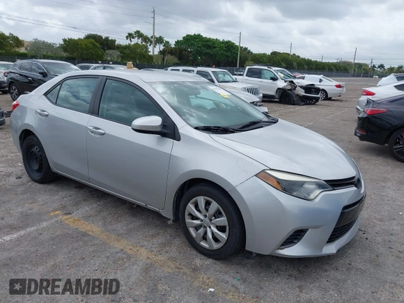 2015 Toyota Corolla L with VIN 2T1BURHE3FC357768, listed as a IAAI auction lot 41965849 with 137,166 mi miles and . Bid and sale history available at DreamBid. Image 1.