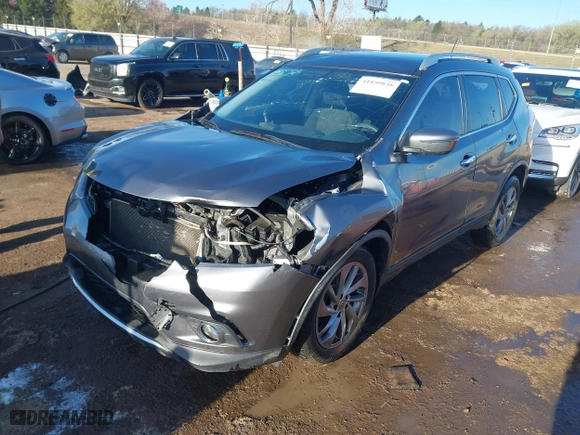 2016 Nissan Rogue SV with VIN KNMAT2MT5GP735392, listed as a IAAI auction lot 41859848 with 158,152 mi miles. Bid and sale history available at carsss.com. Image 17.
