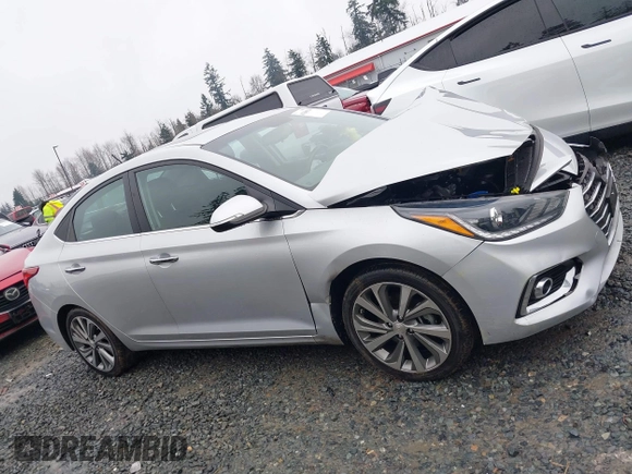 2021 Hyundai Accent Limited with VIN 3KPC34A6XME132842, listed as a IAAI auction lot 41268124 with 52,698 mi miles. Bid and sale history available at carsss.com. Image 13.