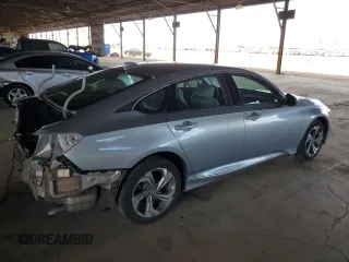 2018 Honda Accord EX with VIN 1HGCV1F47JA136590, listed as a Copart auction lot 53851585 with 100,260 mi miles and Salvage Title. Bid and sale history available at DreamBid. Image 3.