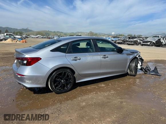 2022 Honda Civic Sport with VIN 2HGFE2F52NH598767, listed as a Copart auction lot 52771165 with 52,463 mi miles and Non Repairable. Bid and sale history available at carsss.com. Image 3.