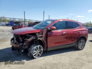 2023 Buick Encore GX Essence with VIN KL4MMGSL6PB005198, listed as a Copart auction lot 52334715 with 34,746 mi miles and Salvage title. Bid and sale history available at DreamBid. Image 1.