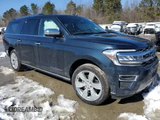 2024 Ford Expedition Max Platinum с VIN 1FMJK1M88REA39306, выставлен на аукционе Copart как лот 46135145 с пробегом 5 357 миль миль и Списание • Salvage title. История ставок и продаж доступна на DreamBid. Изображение 4.