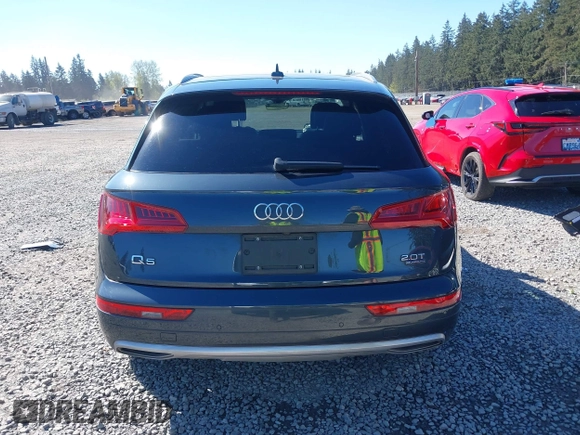 2018 Audi Q5 Premium Plus with VIN WA1BNAFY9J2125799, listed as a IAAI auction lot 42035992 with 59,403 mi miles. Bid and sale history available at carsss.com. Image 16.