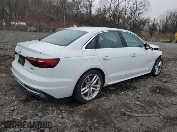 2020 Audi A4 Premium with VIN WAUDNAF45LA044798, listed as a Copart auction lot 49611405 with 35,677 mi miles and Non repairable. Bid and sale history available at DreamBid. Image 3.