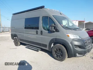 2023 Ram ProMaster Cargo with VIN 3C6MRVHG0PE574838, listed as a IAAI auction lot 40775403 with 3,760 mi miles. Bid and sale history available at carsss.com. Image 1.