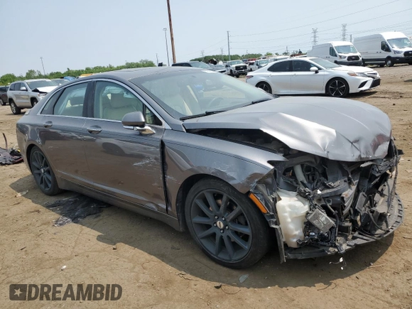 2014 Lincoln MKZ with VIN 3LN6L2GK9ER827759, listed as a Copart auction lot 59083215 with 213,574 mi miles and Clean title. Bid and sale history available at DreamBid. Image 4.