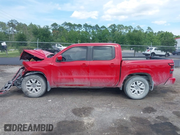 2022 Nissan Frontier SV with VIN 1N6ED1EJ4NN655111, listed as a IAAI auction lot 42558539 with 18,003 mi miles and . Bid and sale history available at DreamBid. Image 14.