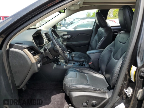 2016 Jeep Cherokee Limited with VIN 1C4PJMDS9GW267854, listed as a Copart auction lot 55031185 with 151,444 mi miles and Salvage title. Bid and sale history available at DreamBid. Image 7.
