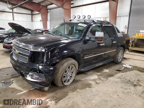 2010 Chevrolet Avalanche LTZ with VIN 3GNVKGE04AG187183, listed as a Copart auction lot 51828355 with 157,706 mi miles and Salvage title. Bid and sale history available at DreamBid. Image 1.