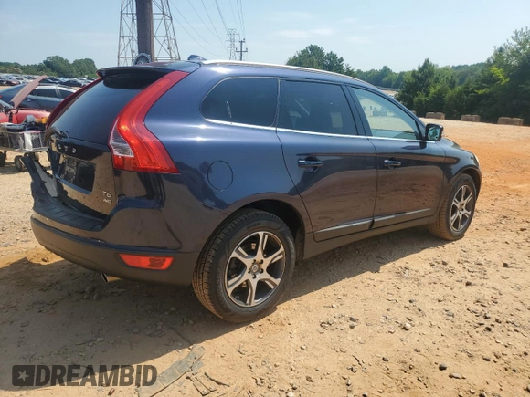 2013 Volvo XC60 T6 with VIN YV4902DZ0D2456583, listed as a Copart auction lot 62763635 with 96,091 mi miles and Salvage title. Bid and sale history available at DreamBid. Image 3.