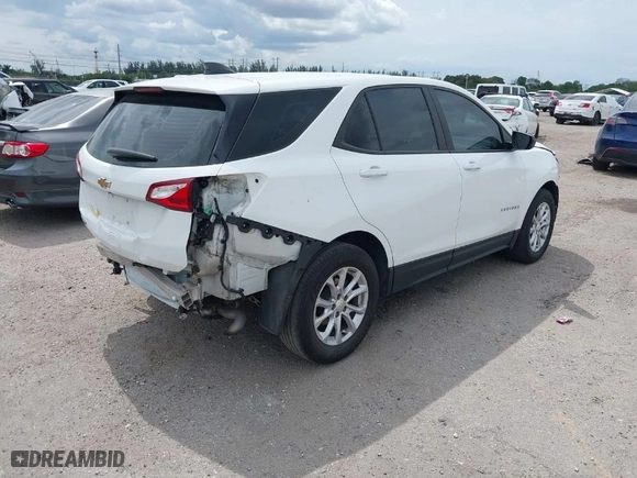 2020 Chevrolet Equinox LS with VIN 3GNAXHEV6LS627857, listed as a IAAI auction lot 41747298 with 69,276 mi miles. Bid and sale history available at carsss.com. Image 4.