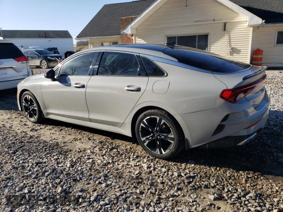 2021 Kia K5 GT-Line with VIN 5XXG64J29MG073151, listed as a Copart auction lot 49581455 with 120,830 mi miles and Salvage Title. Bid and sale history available at carsss.com. Image 2.