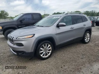 2016 Jeep Cherokee Limited with VIN 1C4PJLDB8GW287362, listed as a Copart auction lot 55619875 with 147,021 mi miles and Non repairable. Bid and sale history available at DreamBid. Image 1.