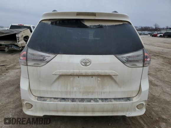 2012 Toyota Sienna SE with VIN 5TDXK3DC5CS187882, listed as a Copart auction lot 47955425 with 289,654 mi miles and Salvage Title. Bid and sale history available at carsss.com. Image 6.