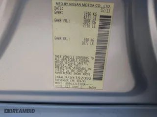 2015 Nissan Altima 2.5 with VIN 1N4AL3AP1FN392092, listed as a IAAI auction lot 41666884 with 88,888 mi miles. Bid and sale history available at carsss.com. Image 9.