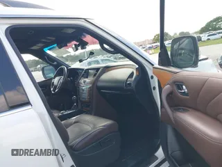 2016 Infiniti QX80 with VIN JN8AZ2NE6G9125296, listed as a IAAI auction lot 40869127 with 96,998 mi miles. Bid and sale history available at carsss.com. Image 5.