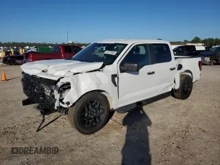 2024 Ford F-150 STX with VIN 1FTEW2KP2RKE14473, listed as a Copart auction lot 87237644 with 1,837 mi miles and Salvage Title. Bid and sale history available at carsss.com. Image 1.