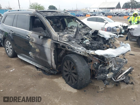 2019 Mercedes-Benz GLS 450 with VIN 4JGDF6EE4KB225810, listed as a IAAI auction lot 41883110 with Not Provided miles and . Bid and sale history available at DreamBid. Image 1.