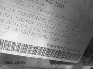 2014 Audi allroad Premium Plus with VIN WA1UFAFL2EA092988, listed as a IAAI auction lot 41879196 with 147,063 mi miles. Bid and sale history available at carsss.com. Image 9.