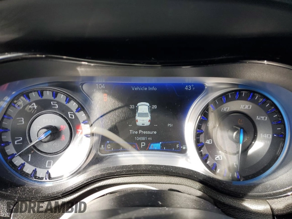 2017 Chrysler 300 S with VIN 2C3CCAGG6HH553311, listed as a Copart auction lot 48721545 with 104,981 mi miles and Salvage Title. Bid and sale history available at DreamBid. Image 9.