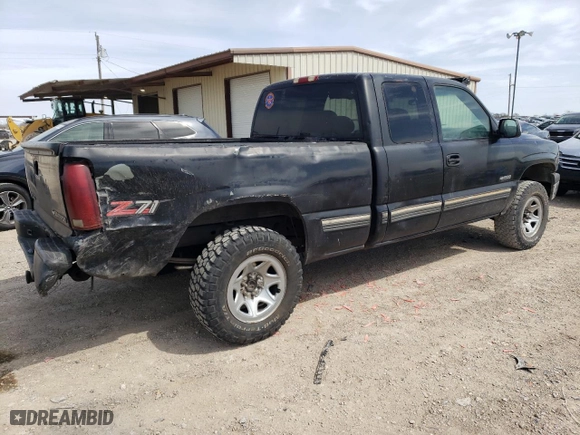 1999 Chevrolet Silverado 1500 LT with VIN 2GCEK19T7X1266102, listed as a Copart auction lot 48322005 with 321,445 mi miles and Salvage Title. Bid and sale history available at carsss.com. Image 3.