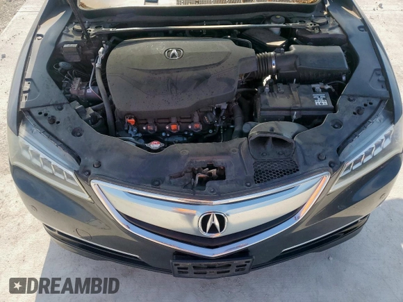 2015 Acura TLX Advance with VIN 19UUB2F77FA000352, listed as a Copart auction lot 60618585 with 95,205 mi miles and Salvage title. Bid and sale history available at DreamBid. Image 11.