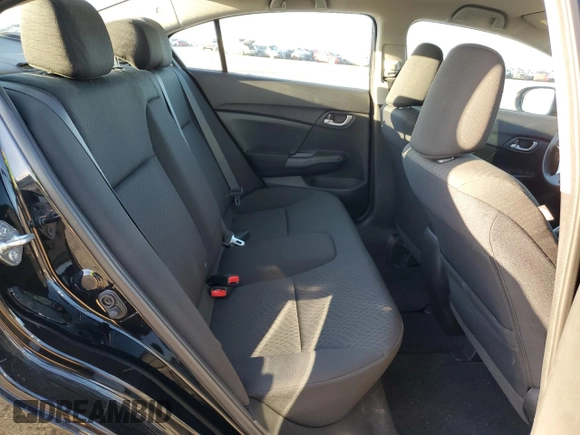 2015 Honda Civic Sedan LX with VIN 19XFB2F53FE072555, listed as a Copart auction lot 49179385 with 35,480 mi miles and Salvage Title. Bid and sale history available at carsss.com. Image 10.