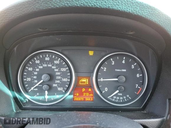 2007 BMW 3 Series 328xi with VIN WBAVC93567KX59692, listed as a Copart auction lot 51414125 with 205,973 mi miles and Salvage Title. Bid and sale history available at carsss.com. Image 9.