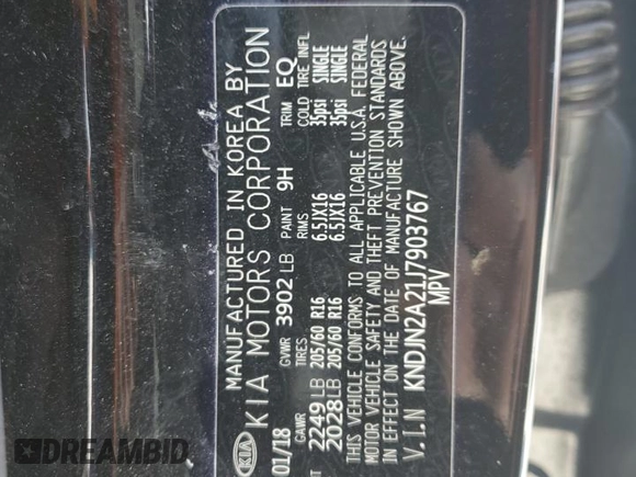 2018 Kia Soul with VIN KNDJN2A21J7903767, listed as a Copart auction lot 49045795 with 52,928 mi miles and Salvage Title. Bid and sale history available at carsss.com. Image 14.