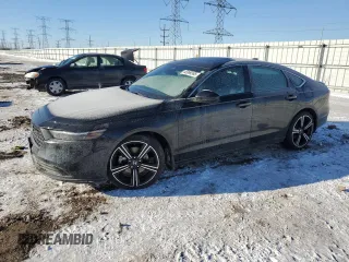 2024 Honda Accord Sport with VIN 1HGCY2F57RA060726, listed as a Copart auction lot 45969365 with 21,766 mi miles and Salvage title. Bid and sale history available at DreamBid. Image 1.