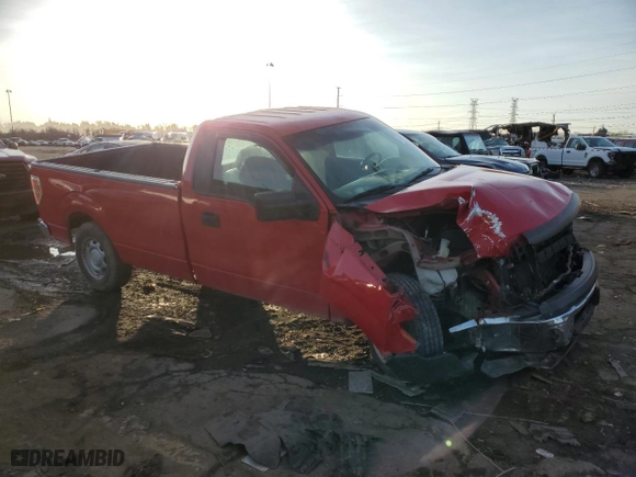 2014 Ford F-150 XL with VIN 1FTMF1CM7EKE03408, listed as a Copart auction lot 49476155 with 217,914 mi miles and Salvage Title. Bid and sale history available at carsss.com. Image 4.