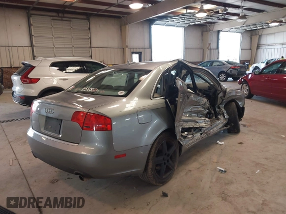 2005 Audi A4 3.2L with VIN WAUDG68E75A492900, listed as a IAAI auction lot 41726775 with 187,900 mi miles. Bid and sale history available at carsss.com. Image 4.