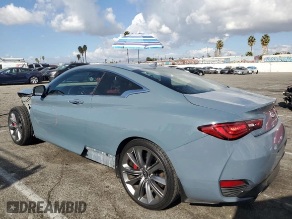 2021 Infiniti Q60 Red Sport 400 с VIN JN1FV7LK2MM530327, выставлен на аукционе Copart как лот 80844904 с пробегом 35 611 миль миль и Списание • Salvage title. История ставок и продаж доступна на DreamBid. Изображение 2.