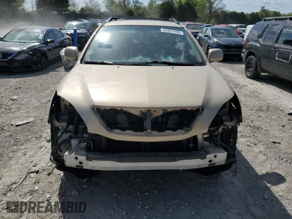 2008 Lexus RX 400h with VIN JTJGW31UX82007745, listed as a Copart auction lot 52857445 with 159,062 mi miles and Salvage Title. Bid and sale history available at DreamBid. Image 5.