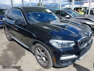 2021 BMW X3 sDrive30i with VIN 5UXTY3C07M9G14775, listed as a IAAI auction lot 41765728 with 54,612 mi miles. Bid and sale history available at carsss.com. Image 1.