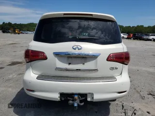 2012 Infiniti QX56 7-passenger with VIN JN8AZ2NF3C9518742, listed as a Copart auction lot 56838314 with 102,622 mi miles and Salvage Title. Bid and sale history available at carsss.com. Image 6.