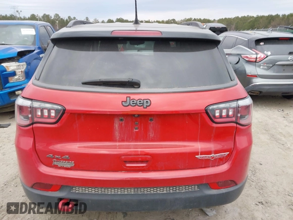 2019 Jeep Compass Trailhawk with VIN 3C4NJDDB1KT780585, listed as a IAAI auction lot 41282706 with 78,252 mi miles and . Bid and sale history available at carsss.com. Image 16.