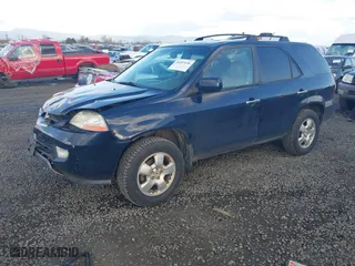 2003 Acura MDX with VIN 2HNYD18293H543120, listed as a IAAI auction lot 41697196 with 150,047 mi miles. Bid and sale history available at carsss.com. Image 2.