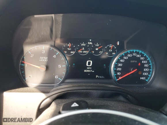 2020 Chevrolet Suburban Premier with VIN 1GNSKJKC0LR151444, listed as a Copart auction lot 52521975 with 90,517 mi miles and Salvage Title. Bid and sale history available at carsss.com. Image 9.