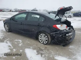 2016 Kia Forte LX with VIN KNAFX4A63G5553915, listed as a Copart auction lot 44601395 with 75,580 mi miles and Salvage Title. Bid and sale history available at carsss.com. Image 2.