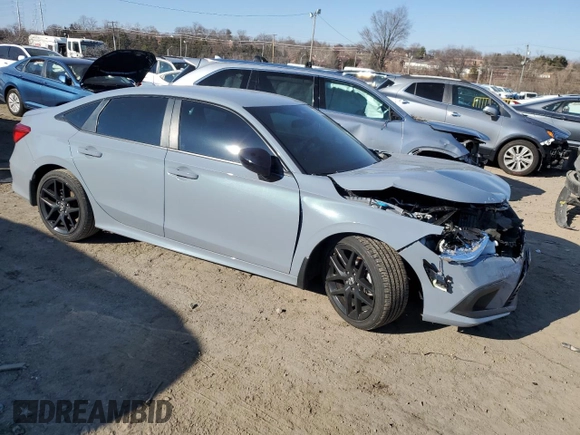2022 Honda Civic Sport with VIN 2HGFE2F50NH553150, listed as a Copart auction lot 46809705 with 30,065 mi miles and Salvage Title. Bid and sale history available at carsss.com. Image 4.