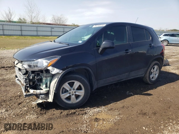 2022 Chevrolet Trax LS with VIN KL7CJNSM9NB503252, listed as a Copart auction lot 44749785 with 20,015 mi miles and Salvage Title. Bid and sale history available at carsss.com. Image 1.