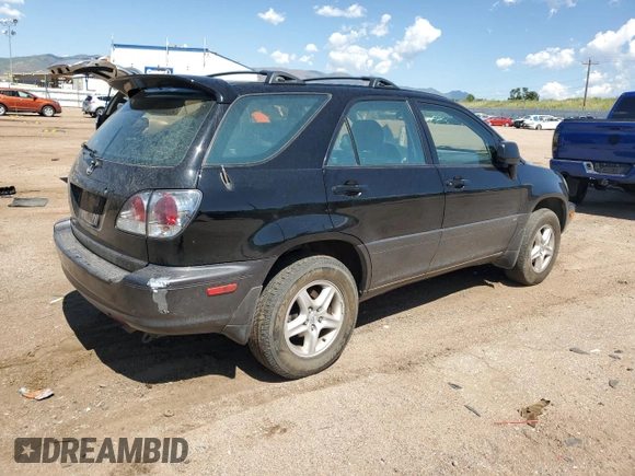 2003 Lexus RX 300 with VIN JTJHF10U230299308, listed as a Copart auction lot 62514615 with 100,908 mi miles and Clean title. Bid and sale history available at DreamBid. Image 3.
