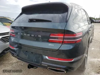 2022 Genesis GV80 with VIN KMUHBDSB1NU097810, listed as a Copart auction lot 74330924 with 21,955 mi miles and Non Repairable. Bid and sale history available at carsss.com. Image 3.