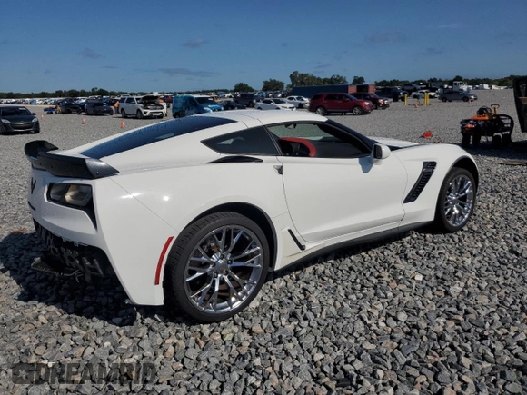 2016 Chevrolet Corvette Z06 2LZ z VIN 1G1YS2D67G5607168, wystawiony jako Copart lot #58703405 z przebiegiem Nie podano mil oraz Szkoda całkowita • Salvage title. Historia ofert i sprzedaży dostępna na DreamBid. Obrazek 3.
