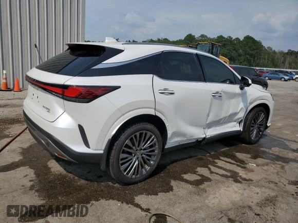 2025 Lexus RX 350h with VIN 2T2BBMCA4SC087274, listed as a Copart auction lot 61915365 with 525 mi miles and Salvage title. Bid and sale history available at DreamBid. Image 3.
